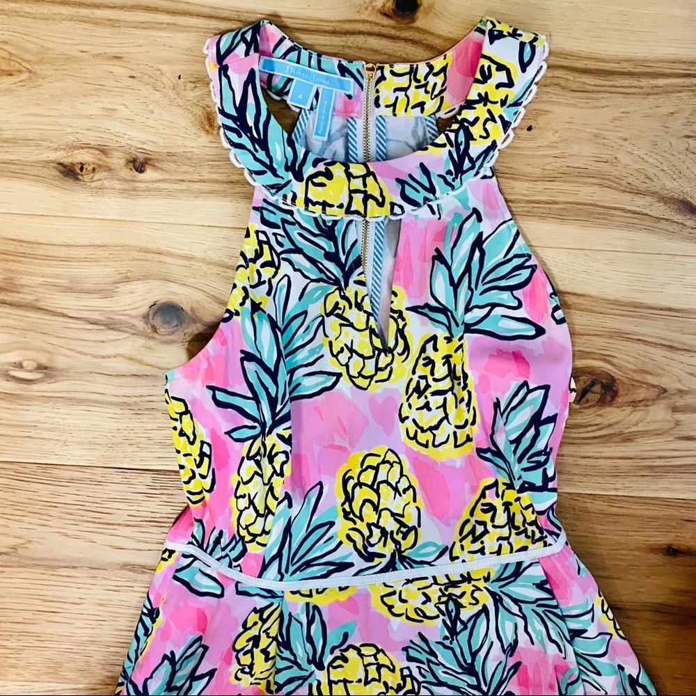 Draper James Pineapple Halter Dress sz 6 EUC - Picture 9 of 16